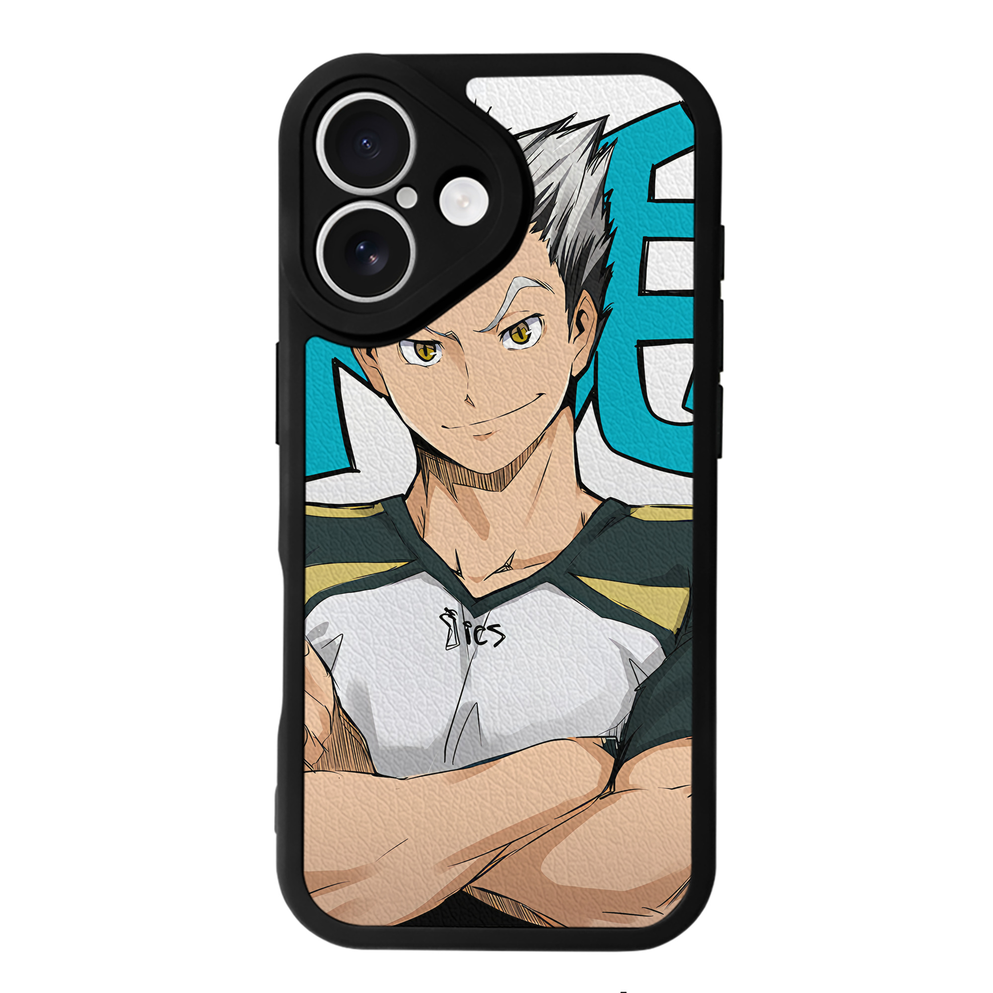 （画像用） ハイキュー!! Haikyu!! 【iPhone 16シリーズ対応】シリコンスマホケース（レザー調） 材質：シリコン